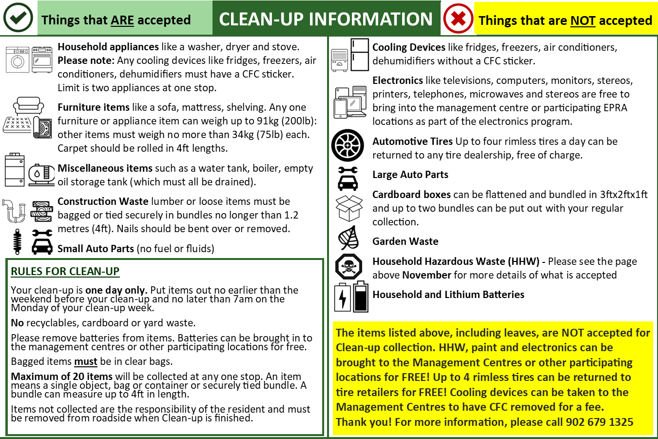 Clean-up Weeks