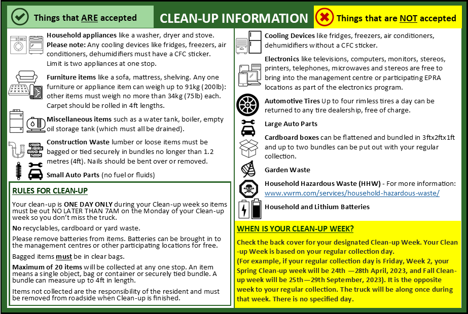 Clean-up Weeks
